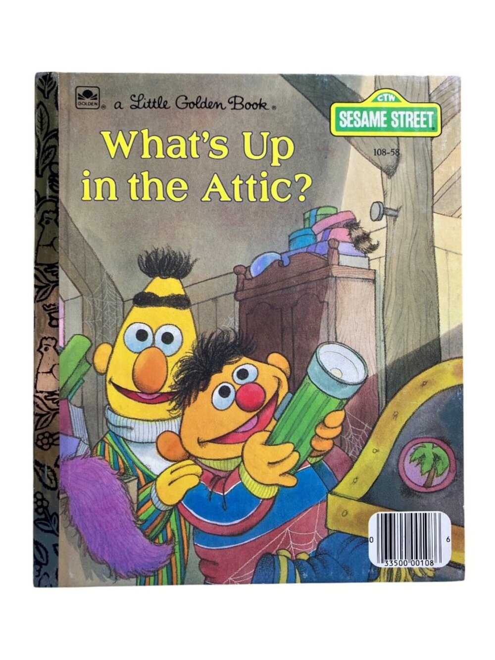 Whats Up In The Attic? Sesame Street Little Golden Book 1987 Liza Alexander